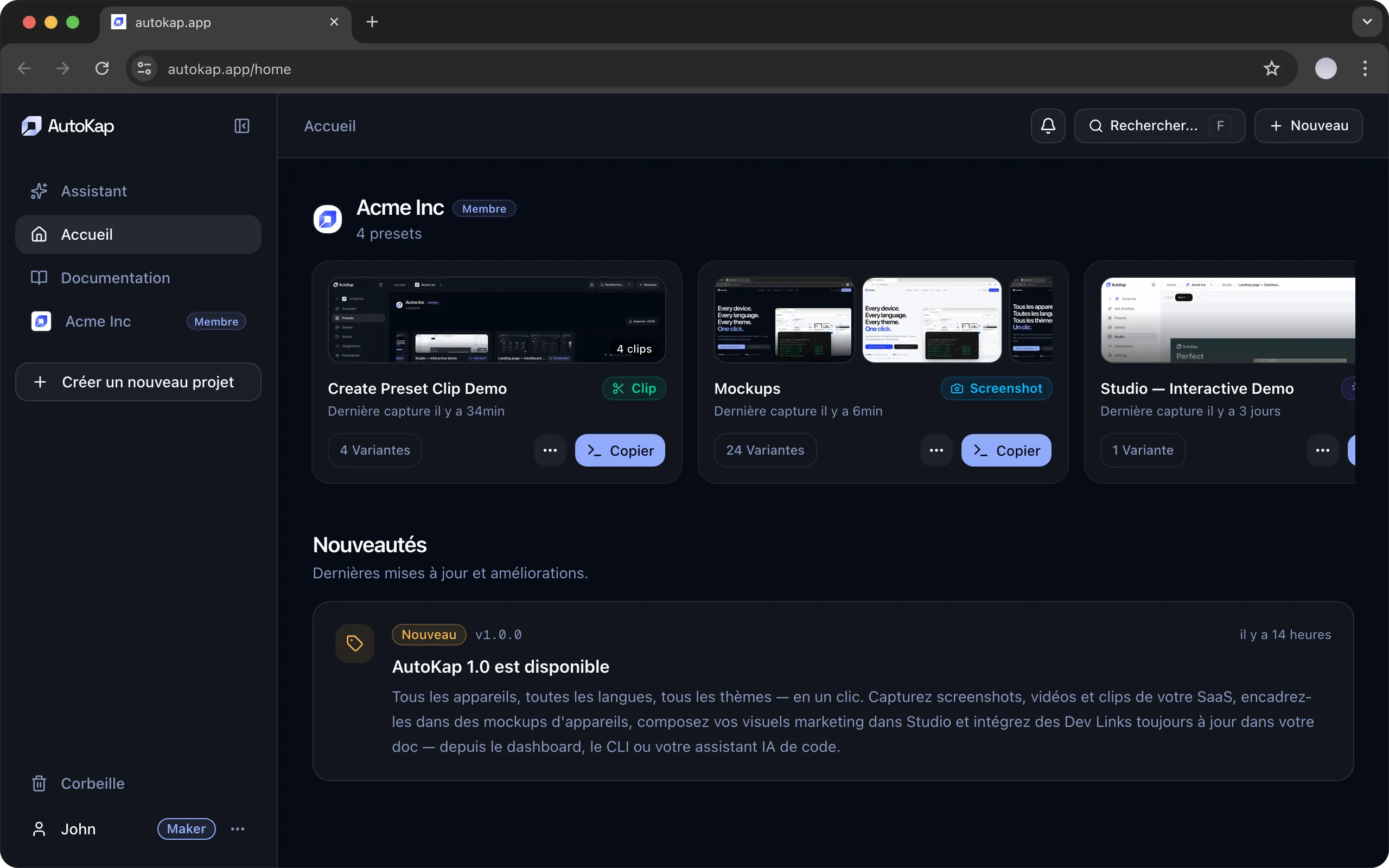 Live preview from Dev Link
